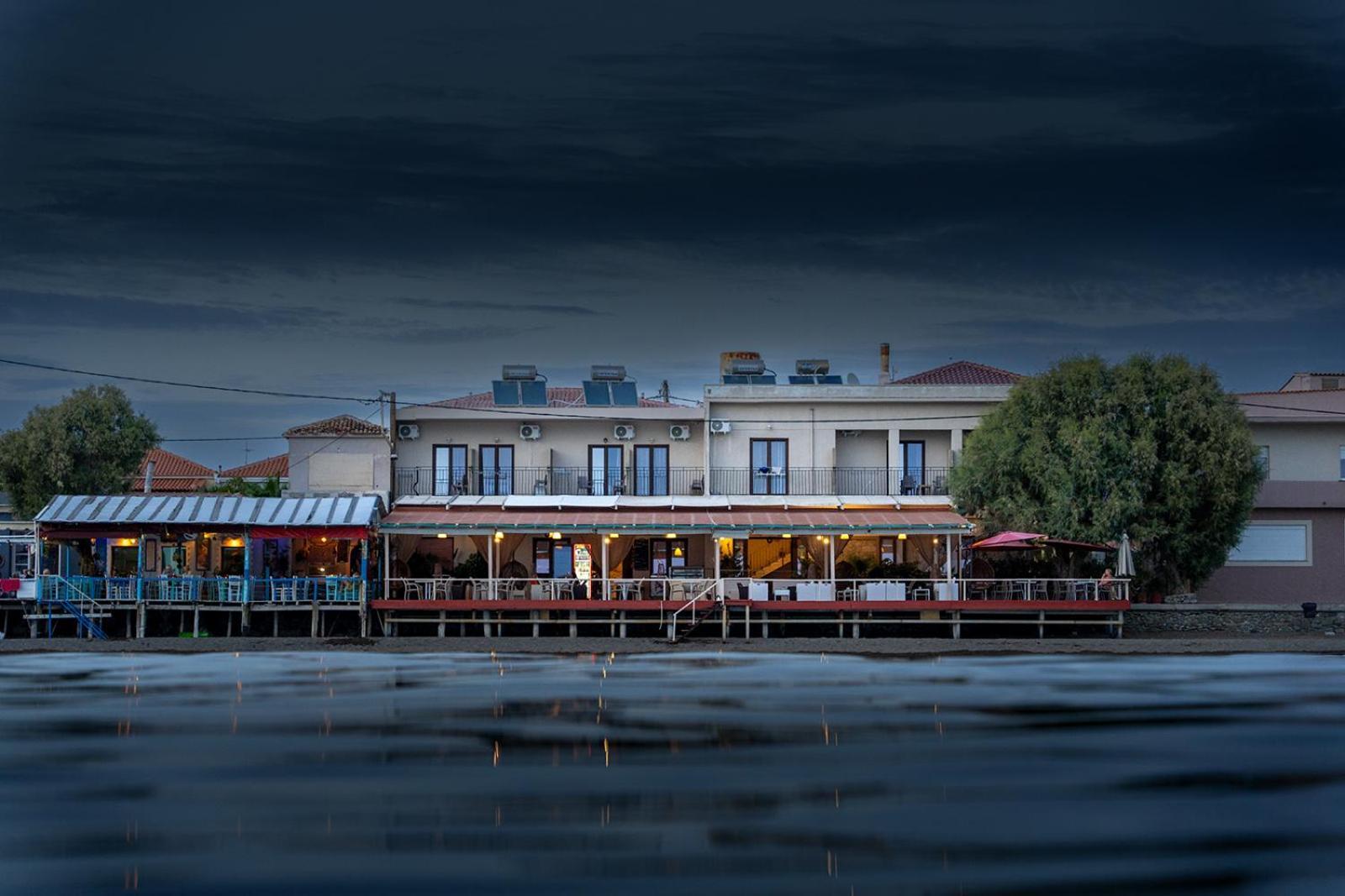 Sappho Hotel Skala Eresou Bagian luar foto