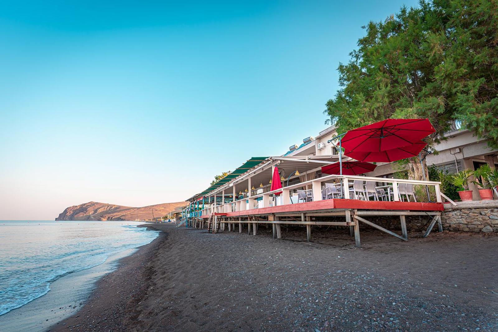 Sappho Hotel Skala Eresou Bagian luar foto