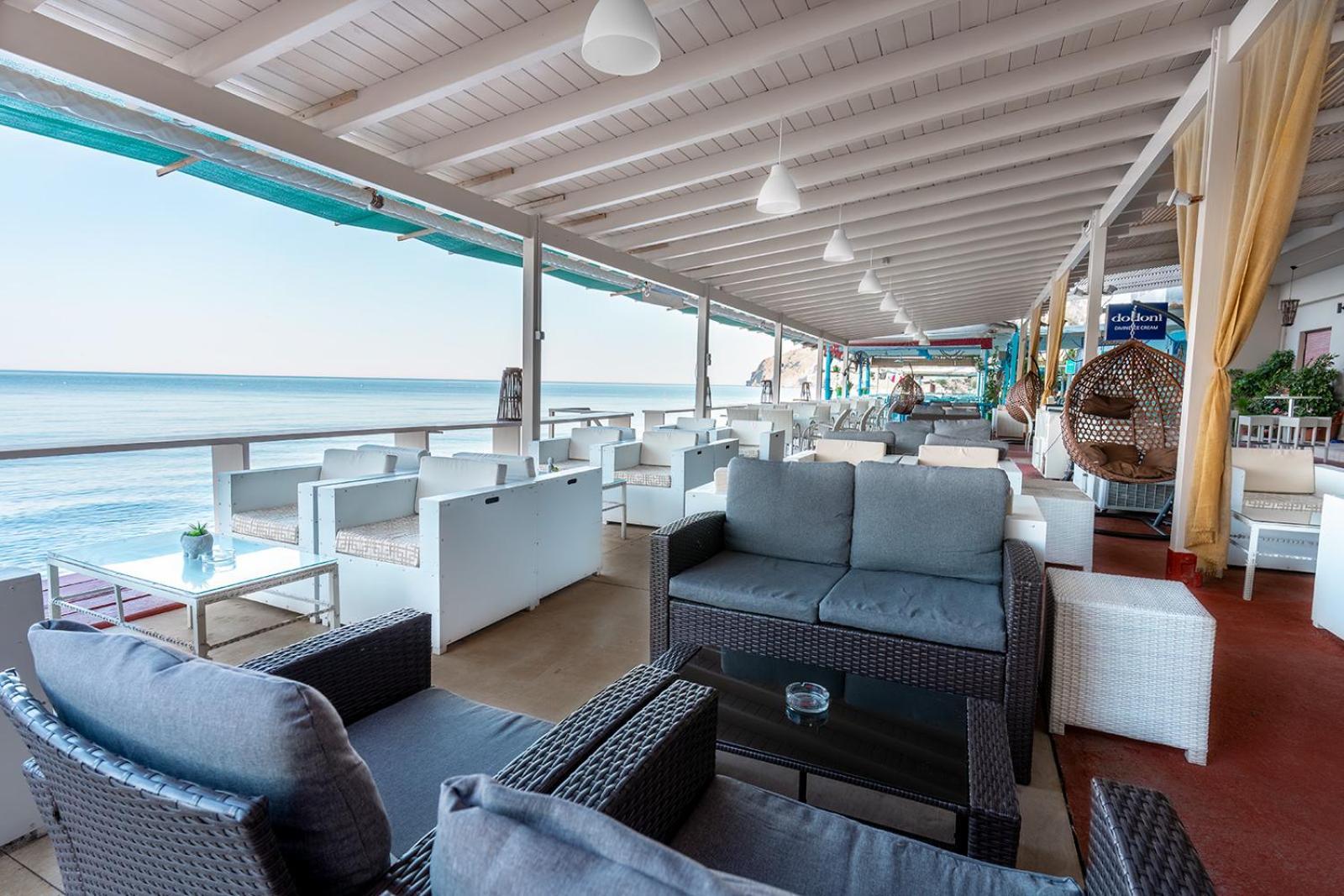 Sappho Hotel Skala Eresou Bagian luar foto