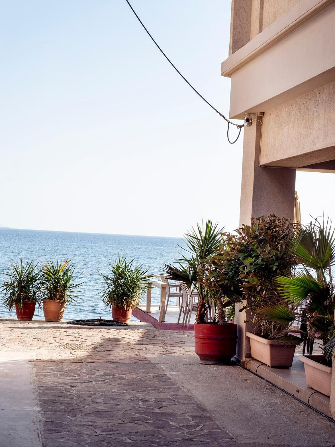 Sappho Hotel Skala Eresou Bagian luar foto